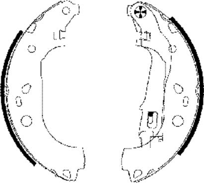 Textar 91062000 - Комплект тормозных колодок, барабанные autospares.lv