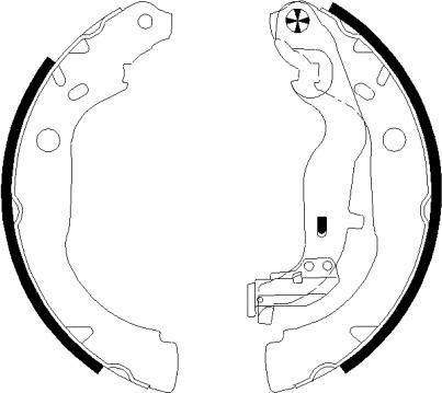 Textar 91082900 - Комплект тормозных колодок, барабанные autospares.lv