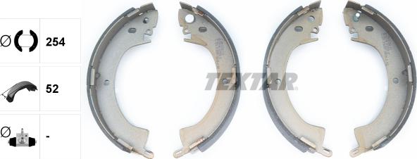 Textar 91035200 - Комплект тормозных колодок, барабанные autospares.lv