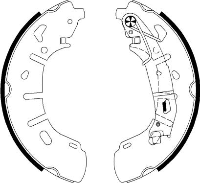 Textar 91079300 - Комплект тормозных колодок, барабанные autospares.lv