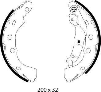 Textar 91074800 - Комплект тормозных колодок, барабанные autospares.lv