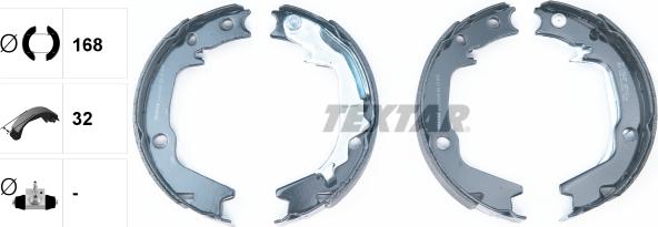 Textar 91070300 - Комплект тормозов, ручник, парковка autospares.lv