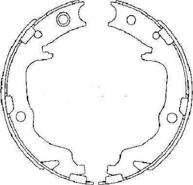 Textar 91073400 - Комплект тормозов, ручник, парковка autospares.lv