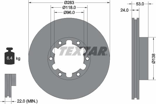 Textar 93191900 - Тормозной диск autospares.lv