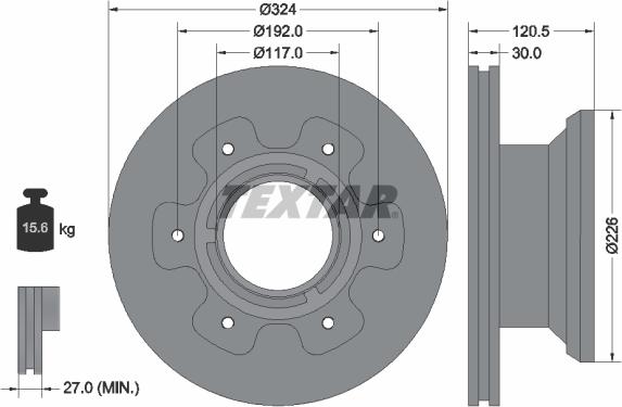 Textar 93191500 - Тормозной диск autospares.lv