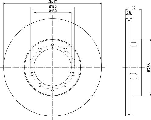 Textar 93101100 - Тормозной диск autospares.lv