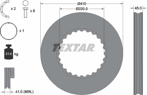 Textar 93322700 - Тормозной диск autospares.lv