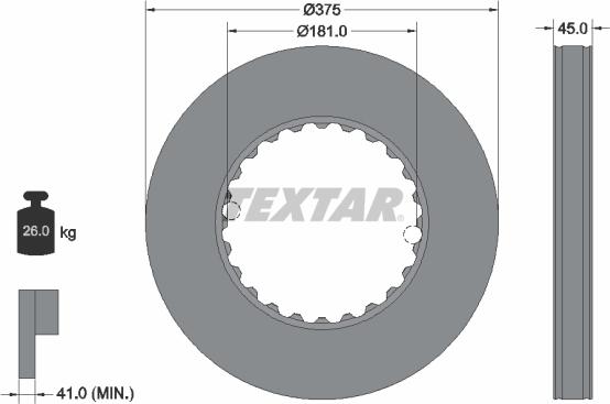 Textar 93291400 - Тормозной диск autospares.lv