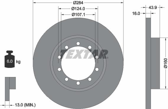 Textar 93242500 - Тормозной диск autospares.lv