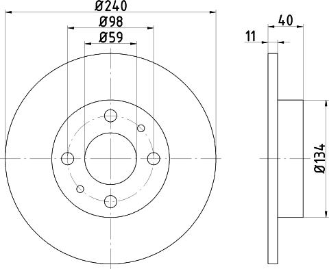 Textar 92041400 - Тормозной диск autospares.lv