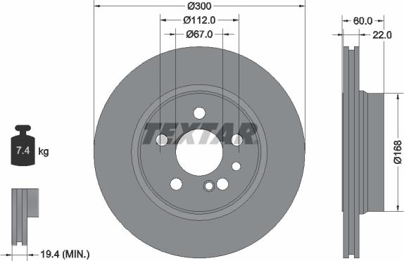 Textar 92056800 - Тормозной диск autospares.lv