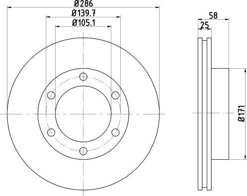 Textar 92080500 - Тормозной диск autospares.lv