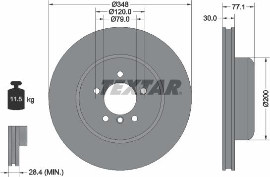 Textar 92141825 - Тормозной диск autospares.lv