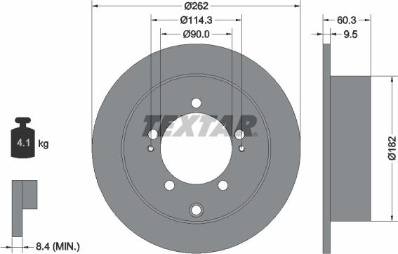 Textar 92148600 - Тормозной диск autospares.lv