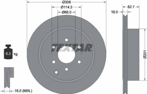 Textar 92181600 - Тормозной диск autospares.lv