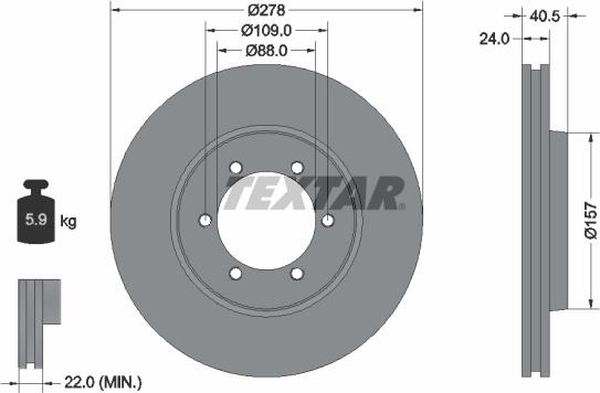 Textar 92138400 - Тормозной диск autospares.lv