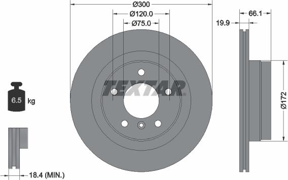 Textar 92133003 - Тормозной диск autospares.lv