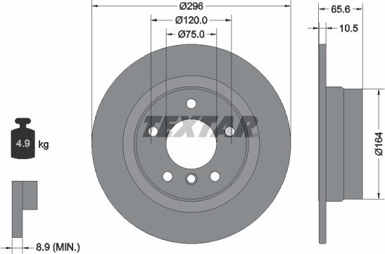 Textar 92133103 - Тормозной диск autospares.lv