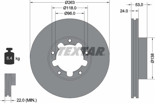 Textar 92174603 - Тормозной диск autospares.lv