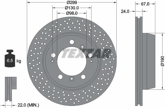 Textar 92176705 - Тормозной диск autospares.lv
