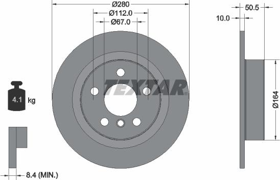 Textar 92274605 - Тормозной диск autospares.lv