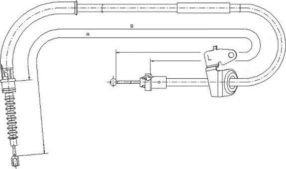 Textar 44009100 - Тросик, cтояночный тормоз autospares.lv