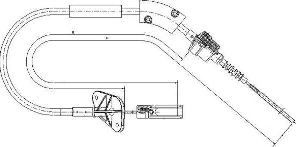 Textar 58006000 - Трос, управление сцеплением autospares.lv