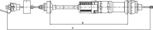 Textar 58010200 - Трос, управление сцеплением autospares.lv