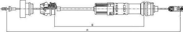 Textar 58010700 - Трос, управление сцеплением autospares.lv