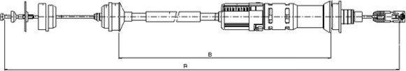 Textar 58011500 - Трос, управление сцеплением autospares.lv