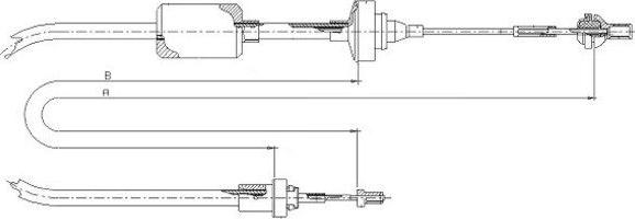 Textar 58011800 - Трос, управление сцеплением autospares.lv