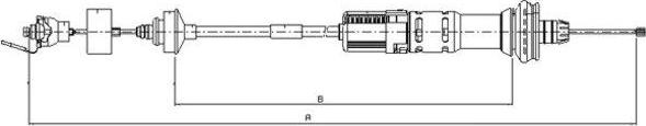 Textar 58011200 - Трос, управление сцеплением autospares.lv