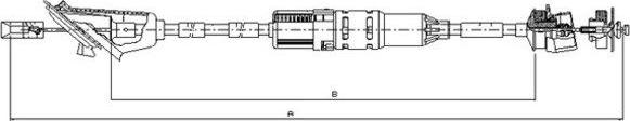 Textar 58012600 - Трос, управление сцеплением autospares.lv