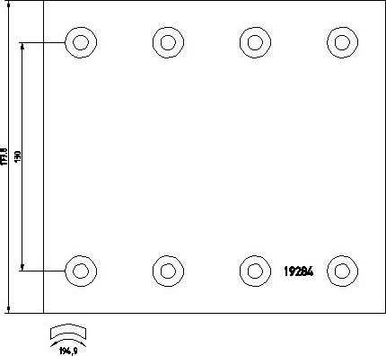 Textar 1928311 - Комплект тормозных башмаков, барабанные тормоза autospares.lv