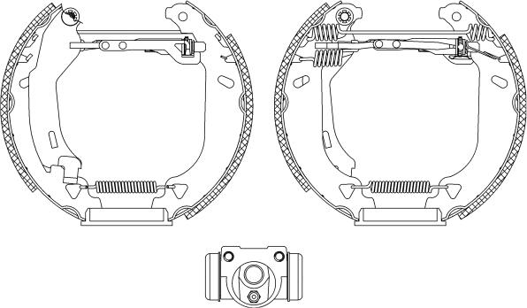 Textar 84049100 - Комплект тормозных колодок, барабанные autospares.lv