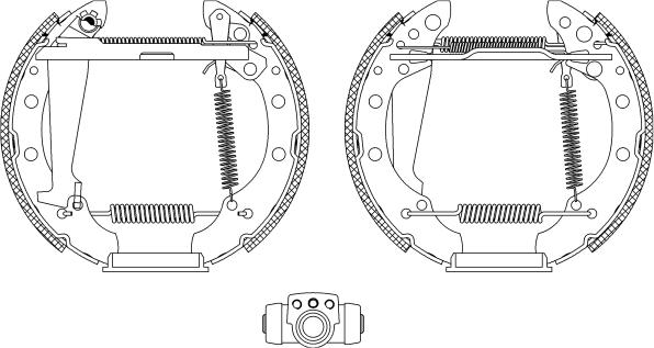 Textar 84044701 - Комплект тормозных колодок, барабанные autospares.lv