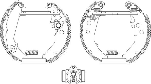 Textar 84041900 - Комплект тормозных колодок, барабанные autospares.lv