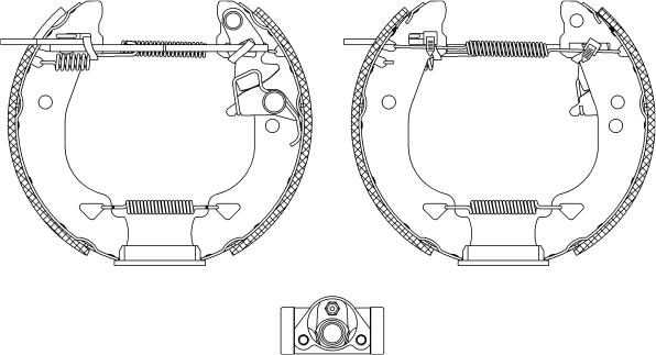 Textar 84048400 - Комплект тормозных колодок, барабанные autospares.lv