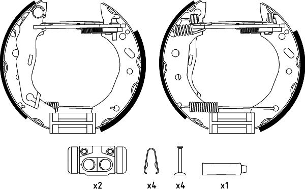 Textar 84048802 - Комплект тормозных колодок, барабанные autospares.lv