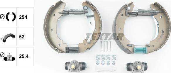 Textar 84059100 - Комплект тормозных колодок, барабанные autospares.lv