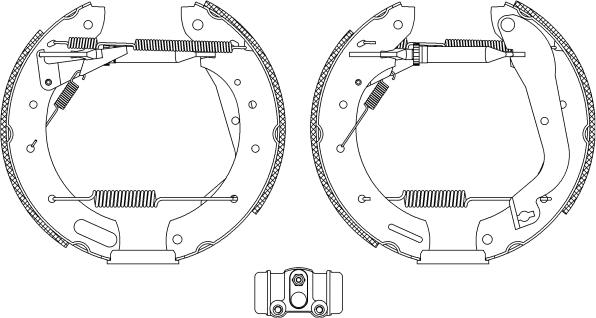 Textar 84055801 - Комплект тормозных колодок, барабанные autospares.lv