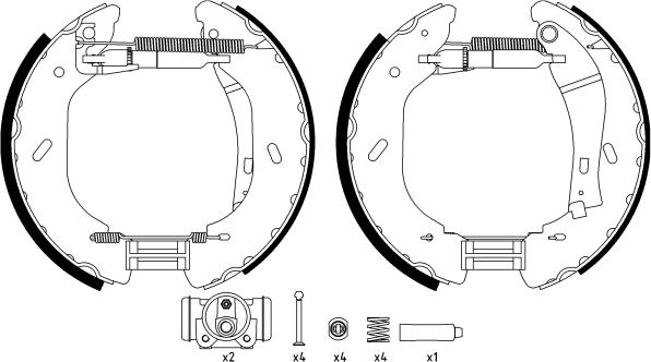 Textar 84058600 - Комплект тормозных колодок, барабанные autospares.lv