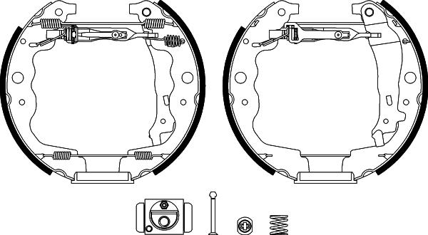 Textar 84069301 - Комплект тормозных колодок, барабанные autospares.lv