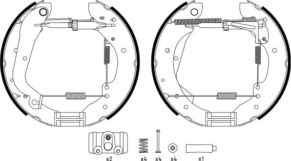 Textar 84015700 - Комплект тормозных колодок, барабанные autospares.lv