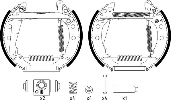 Textar 84018205 - Комплект тормозных колодок, барабанные autospares.lv