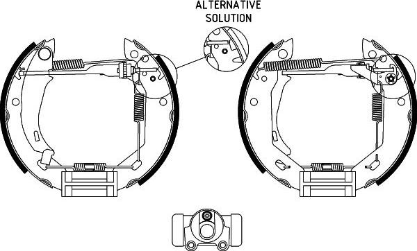 Textar 84031800 - Комплект тормозных колодок, барабанные autospares.lv