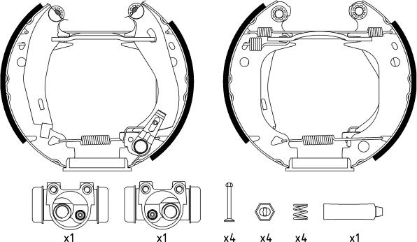 Textar 84038202 - Комплект тормозных колодок, барабанные autospares.lv