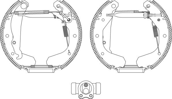 Textar 84033000 - Комплект тормозных колодок, барабанные autospares.lv