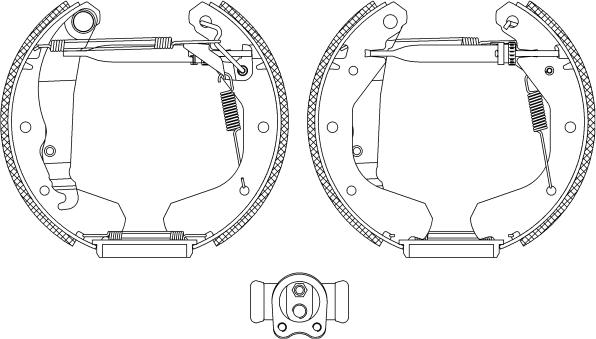 Textar 84033102 - Комплект тормозных колодок, барабанные autospares.lv