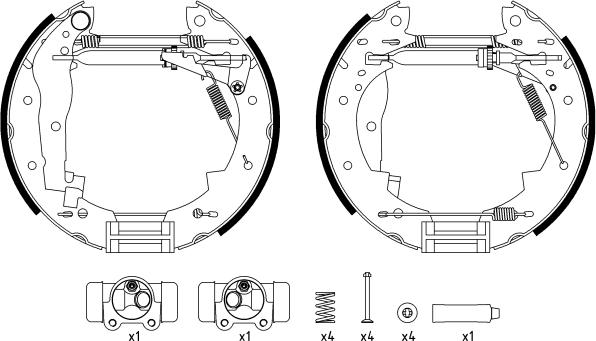 Textar 84033800 - Комплект тормозных колодок, барабанные autospares.lv